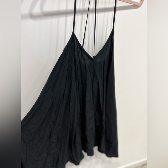 ASOS Black Flowy Mini Dress - Picture 3 of 4